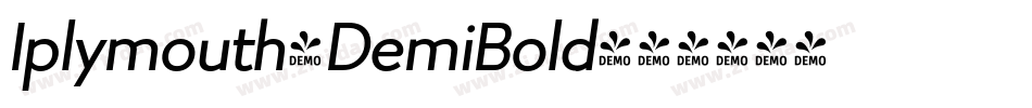Iplymouth-DemiBold字体转换