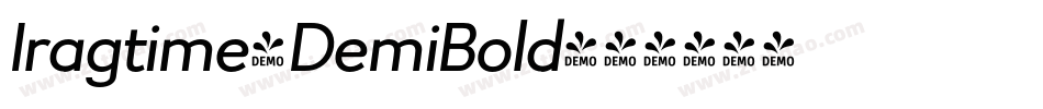 Iragtime-DemiBold字体转换