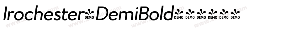 Irochester-DemiBold字体转换