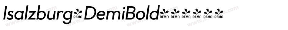 Isalzburg-DemiBold字体转换