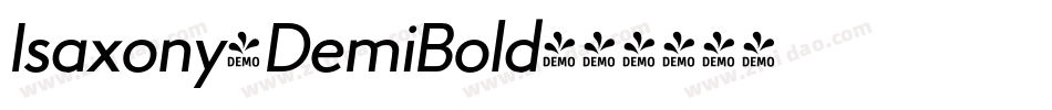 Isaxony-DemiBold字体转换
