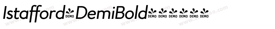 Istafford-DemiBold字体转换