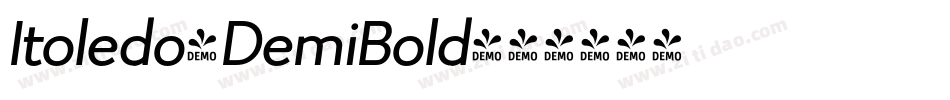 Itoledo-DemiBold字体转换