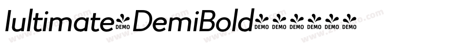 Iultimate-DemiBold字体转换