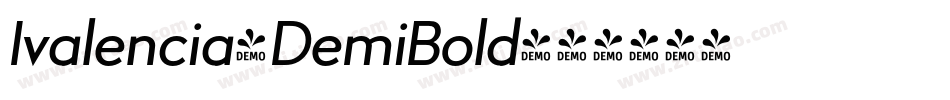 Ivalencia-DemiBold字体转换