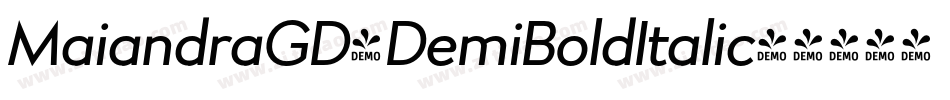 MaiandraGD-DemiBoldItalic字体转换