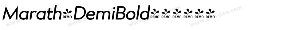 Marath-DemiBold字体转换 Marath-DemiBold字体转换