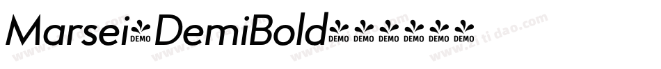 Marsei-DemiBold字体转换 Marsei-DemiBold字体转换