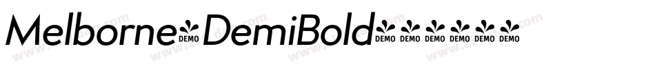 Melborne-DemiBold字体转换