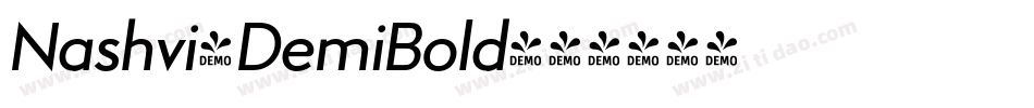 Nashvi-DemiBold字体转换 Nashvi-DemiBold字体转换