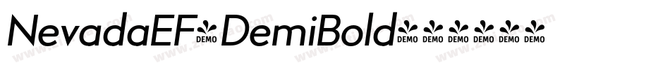 NevadaEF-DemiBold字体转换 NevadaEF-DemiBold字体转换
