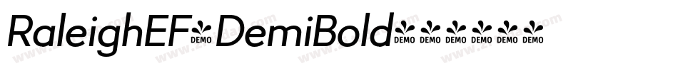 RaleighEF-DemiBold字体转换