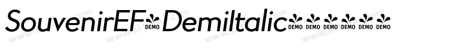 SouvenirEF-DemiItalic字体转换