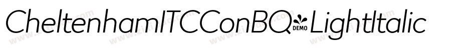 CheltenhamITCConBQ-LightItalic字体转换