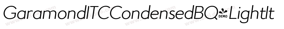 GaramondITCCondensedBQ-LightItalic字体转换 GaramondITCCondensedBQ-LightItalic字体转换