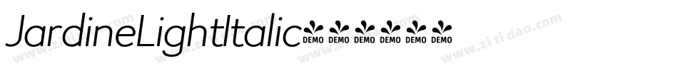 JardineLightItalic字体转换 JardineLightItalic字体转换