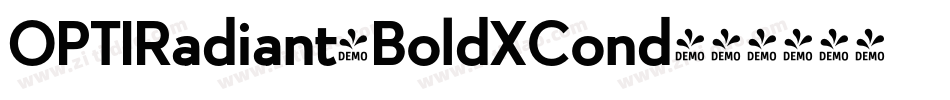 OPTIRadiant-BoldXCond字体转换