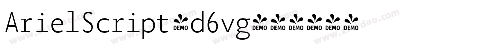 ArielScript-d6vg字体转换