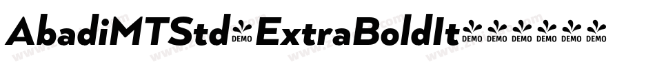 AbadiMTStd-ExtraBoldIt字体转换