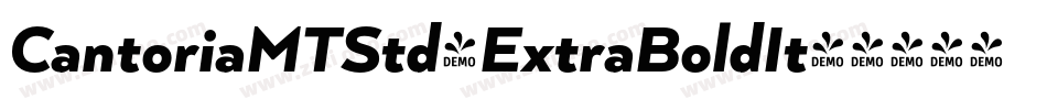 CantoriaMTStd-ExtraBoldIt字体转换