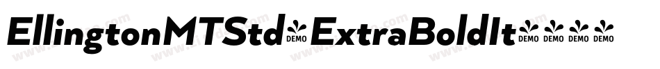 EllingtonMTStd-ExtraBoldIt字体转换