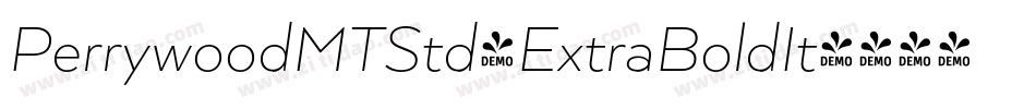 PerrywoodMTStd-ExtraBoldIt字体转换