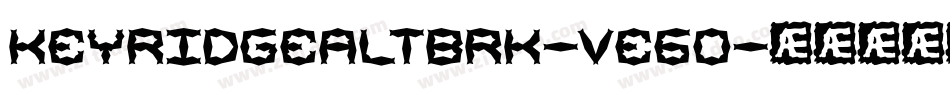 KeyRidgeAltBrk-Ve60字体转换