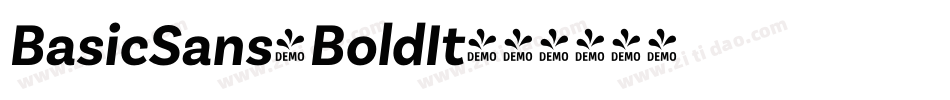 BasicSans-BoldIt字体转换