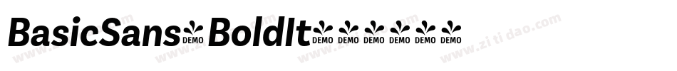 BasicSans-BoldIt字体转换