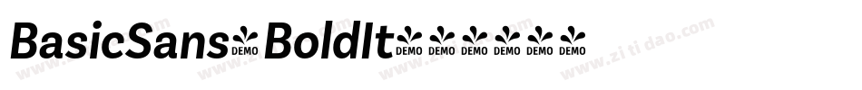 BasicSans-BoldIt字体转换
