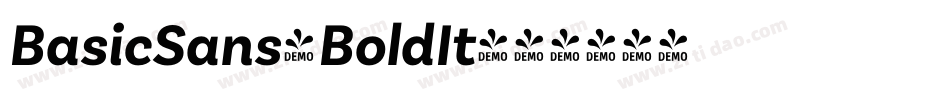BasicSans-BoldIt字体转换
