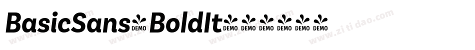 BasicSans-BoldIt字体转换