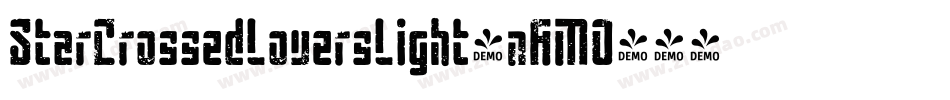 StarCrossedLoversLight-nAMO字体转换