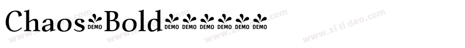 Chaos-Bold字体转换