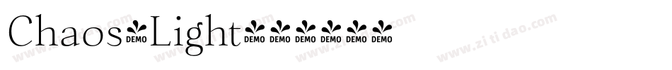 Chaos-Light字体转换