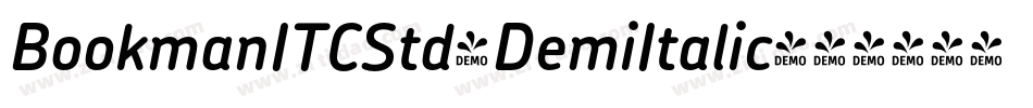 BookmanITCStd-DemiItalic字体转换