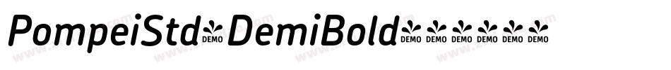 PompeiStd-DemiBold字体转换