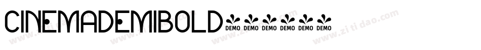 CinemaDemiBold字体转换