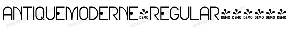 AntiqueModerne-Regular字体转换