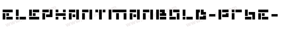 ElephantManBold-Pr6E字体转换