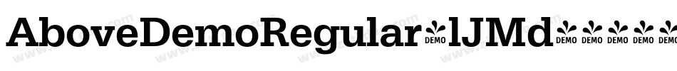 AboveDemoRegular-lJMd字体转换