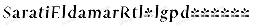 SaratiEldamarRtl-lgpd字体转换