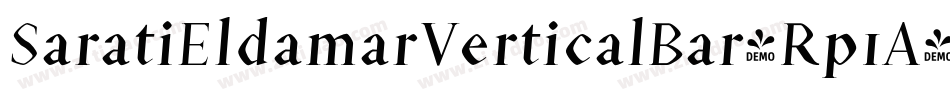 SaratiEldamarVerticalBar-Rp1A字体转换