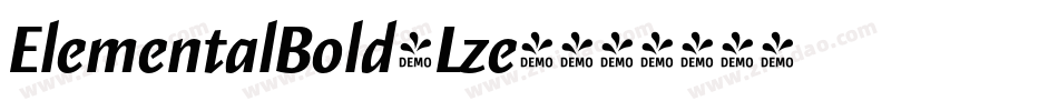 ElementalBold-Lze4字体转换