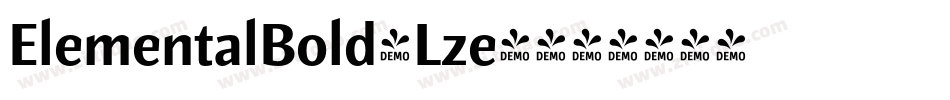 ElementalBold-Lze4字体转换