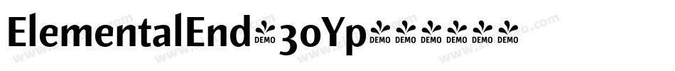 ElementalEnd-3oYp字体转换