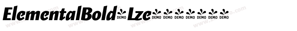 ElementalBold-Lze4字体转换