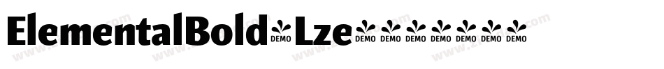ElementalBold-Lze4字体转换