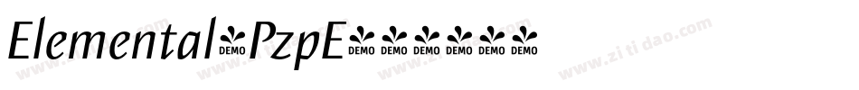 Elemental-PzpE字体转换