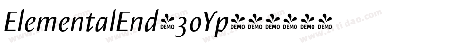 ElementalEnd-3oYp字体转换